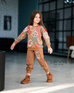 بلوز و شلوار دخترانه نخ پنبه