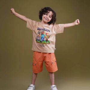 تیشرت و شلوارک کتان مانکرافت