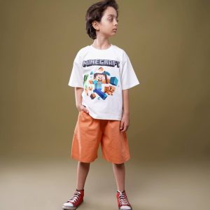 تیشرت پسرانه تک مانکرافت